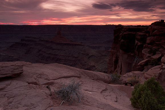 sunset at Dead Horse Point, Canyonlands National Park