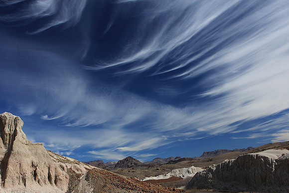 winter cirrus clouds over Big Bend