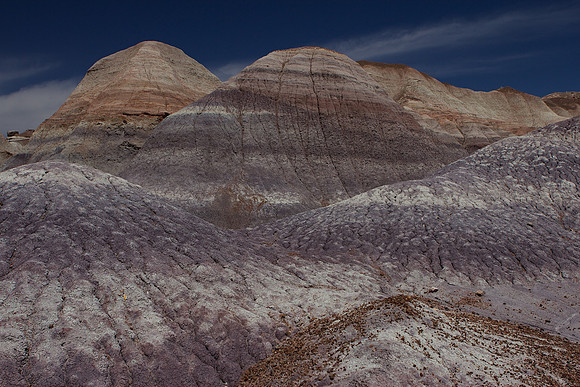sediment rock colors in Petrified Forest National Park